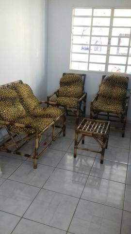 Cadeiras sofá de bambu