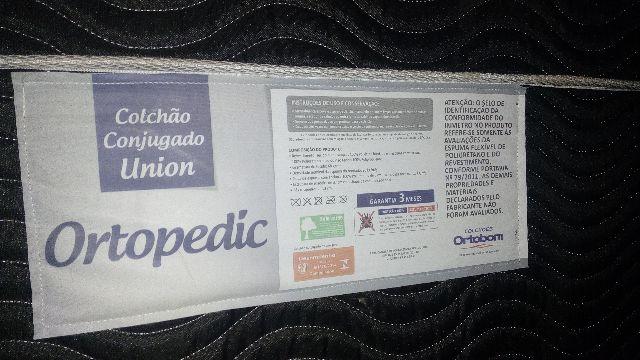 Cama Box Colchão Conjugado Union Ortopédico Casal Ortobom