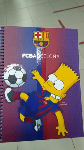 Caderno Barcelona Simpsons Tilibra 1MAT
