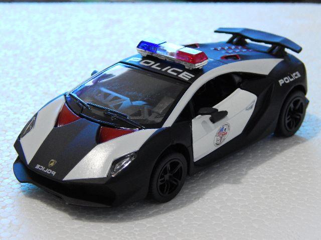Miniatura Ferro - Lamborghini Policia - Escala 1/38 - Novo