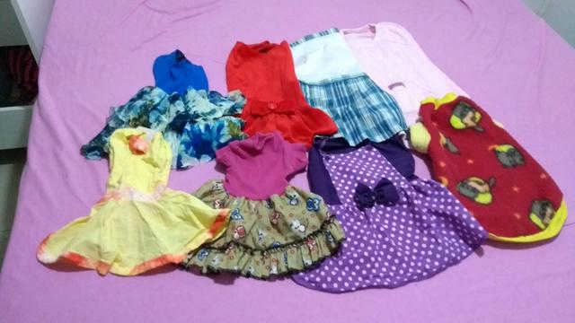 Vendo 8 peças de roupinha pra cachorro