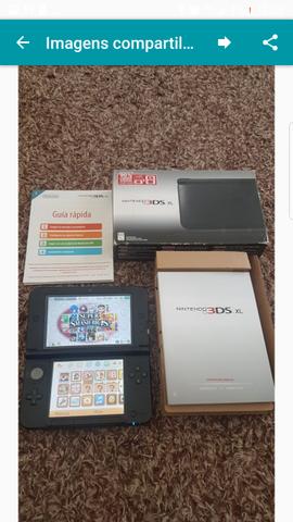 3DS XL completo desbloqueado com 32 GB