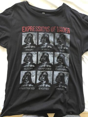 Camisa Star Wars - Faces of Vader