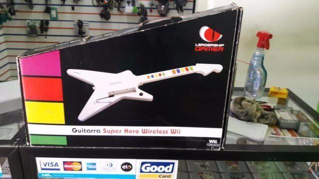 Guitarra nintendo wii na caixa semi-nova aceito cartao de