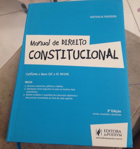 Manual do Direito Constitucional. Autor: Nathalia Masson