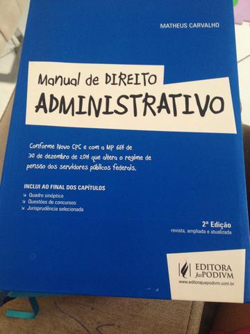 Manual do Direito administrativo autor: Matheus Carvalho