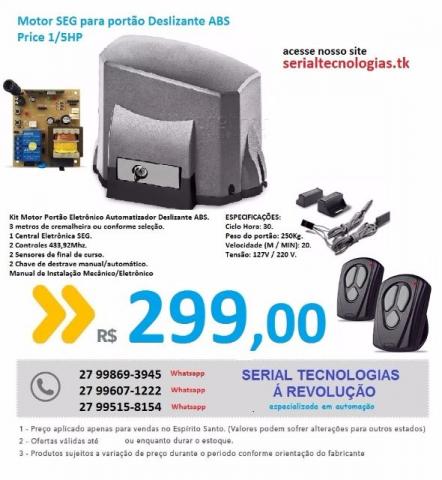 Motor Para Portão Automático Deslizante Seg Abs kg