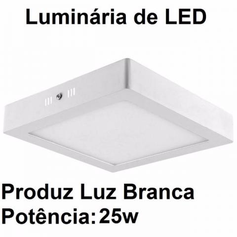Plafon LED 25w Super Slim - com controle - Bivolt