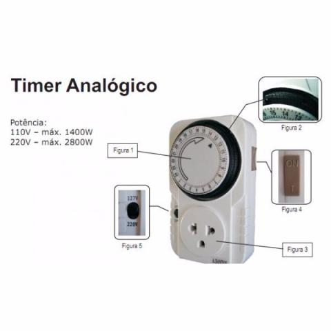 Programador Timer analogico regular horario