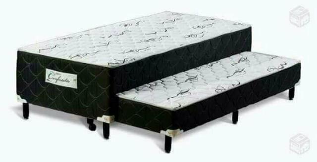 Bi cama box com auxiliar