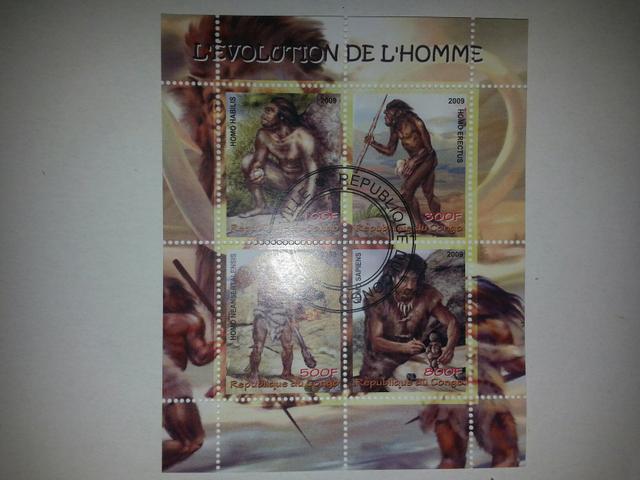 Bloco de selos TEORIA DA EVOLUÇÃO