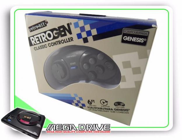 Controle Mega Drive / Genesis Retro-bit Novo Na Caixa