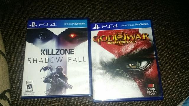 Killzone shadow fall e god of war remasterizado