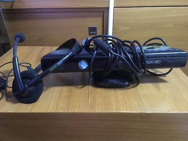 Kinect + jogo + headset (Xbox360) (otimo estado)