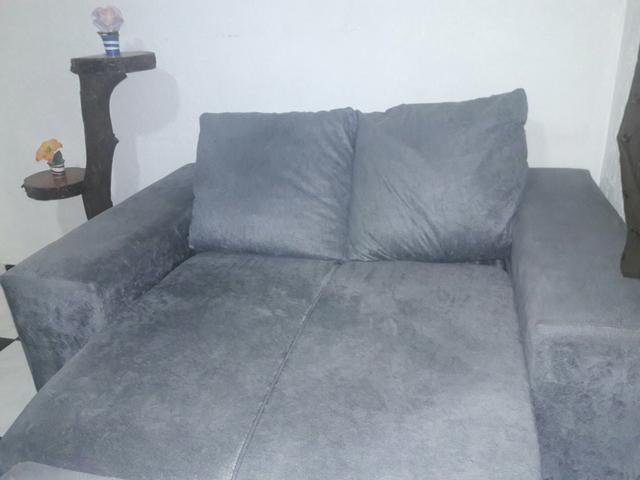 Sofa cinza seminovo