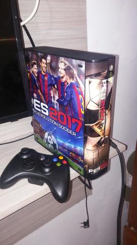 X box 360 com controle sem fio hd 80gb
