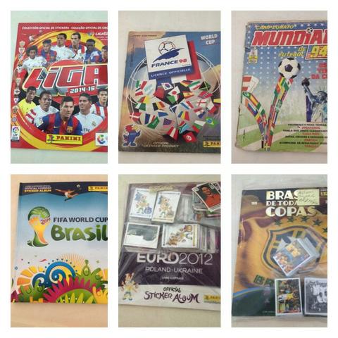 Álbuns de figurinhas antigos