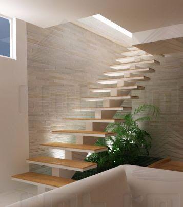 Escada espinha de peixe reta