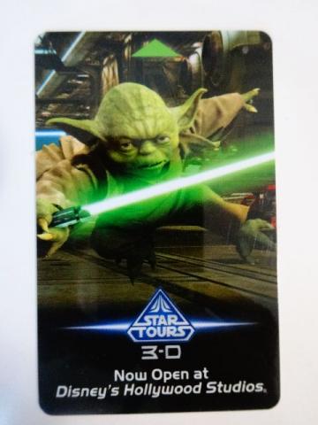 Cartao magnetico Yoda Star Wars