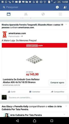 Luminária 6 luminárias