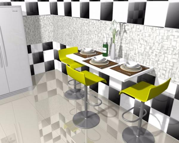 Mesa De Cozinha Dobrável de Parede 100% Mdf 18mm Produto