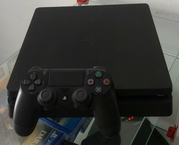 Playst4 slim seminovo 500gigas barato pra chuchu