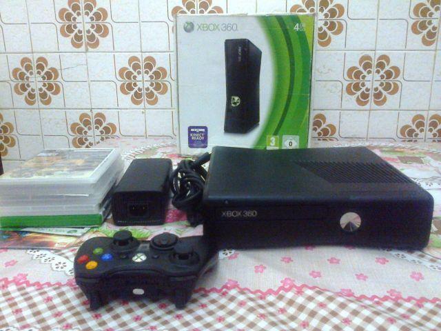 Xbox 360 slim Desbloqueio RGH com 05 jogos variados, aceito