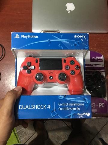 Controle Dualshock Vermelho (PS 4 Original) + Brinde