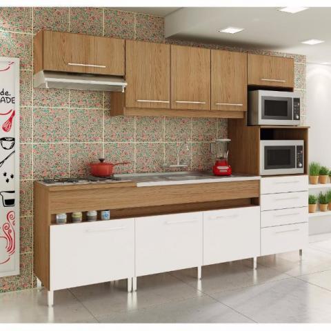 Cozinha Compacta Decibal New Open 8 Portas E 4 Gavetas -