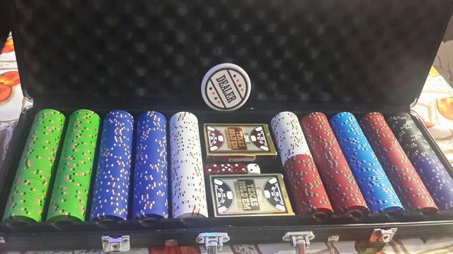 Kit jogo profissional de pocker