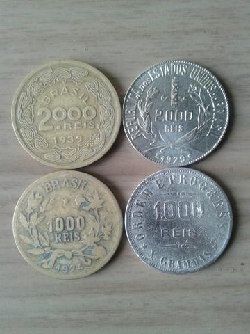 Moedas de reis de prata