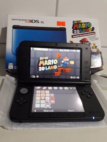 Nintendo 3DS XL 4gb semi novo na caixa + 1 jogo físico /