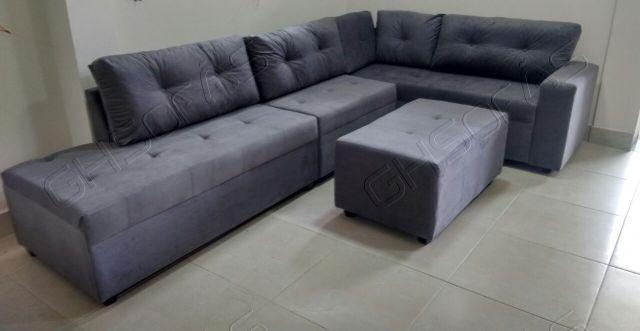 Sofá de canto #almofadasiliconada