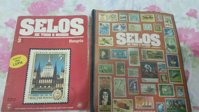 Álbum relíquias da selos de país e da copa de 70