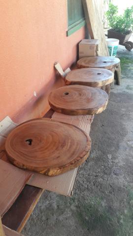 Bolachas de madeira