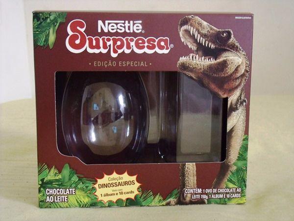 Caixa Do Álbum Dinossauros Nestlê Surpresa