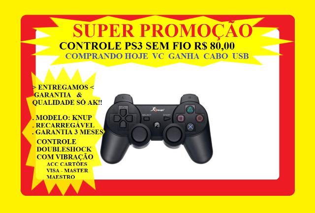 Controle Ps3 Sem Fio