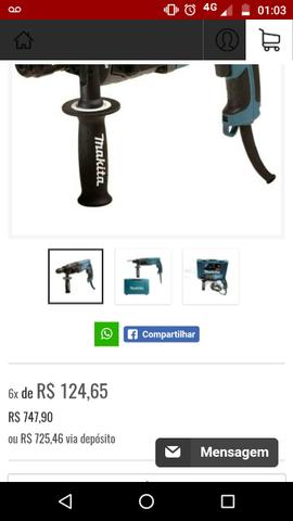 Furadeira martelete makita