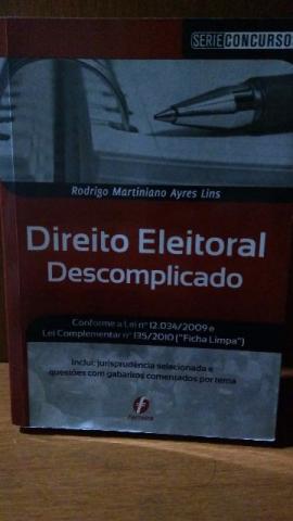 Livro Semi-Novo " Direito Eleitoral Descomplicado"