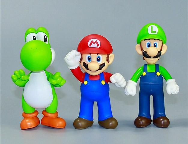 Mario Luigi e Yoshi Action Figure