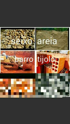 Promoção de tijolos areia seixo brita e barro