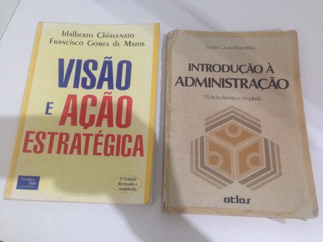 2 livros de administração por 15