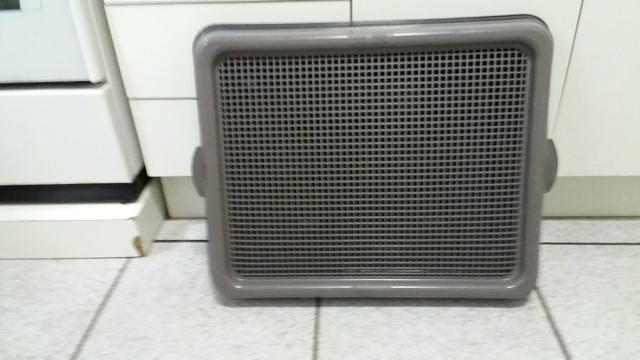 Bandeja para cachorros fazer suas necessidades