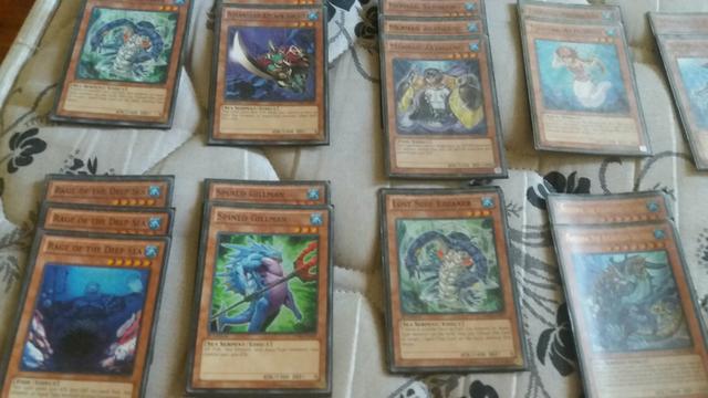 Baralho yugioh Mermail água completo + 110 cards + 45