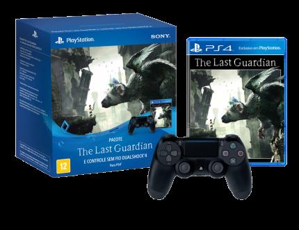 Controle ps4 + jogo the last guardian novos