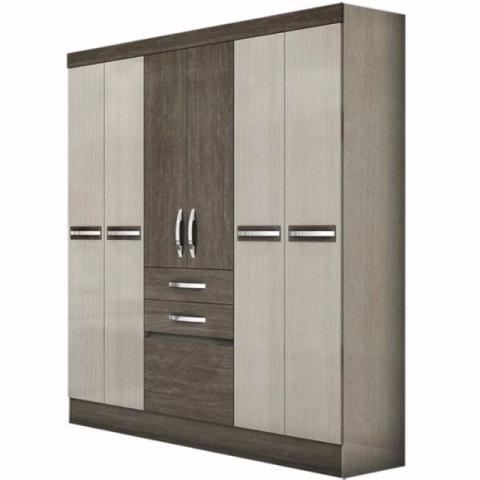 Guarda Roupa Mafra 6 Portas e1 sapateira