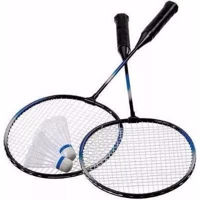 Kit Badminton 2 Raquetes + 2 Petecas Promoção