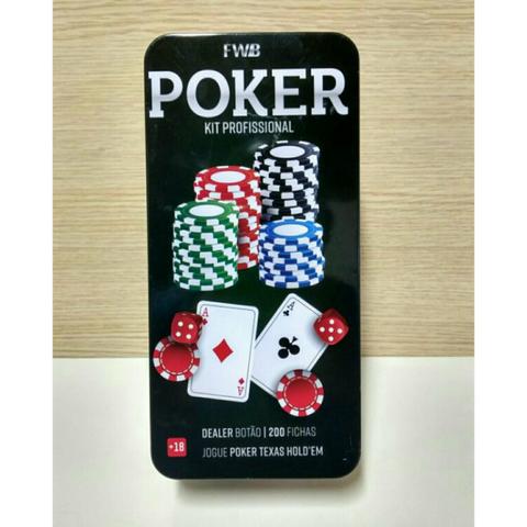 Kit profissional de poker.