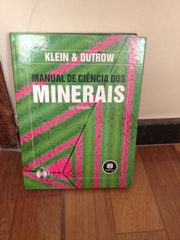 Livro manual de ciência dos minerais 23 edição Klein &