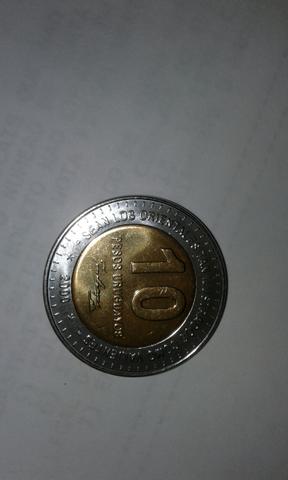Moeda 10 pesos Uruguai